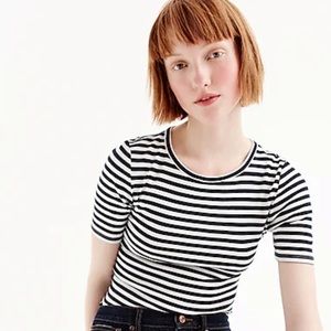 JCREW perfect fit slim size small striped tee